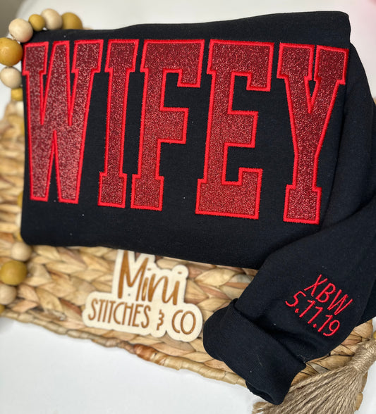 Glitter Wifey Sweatshirt