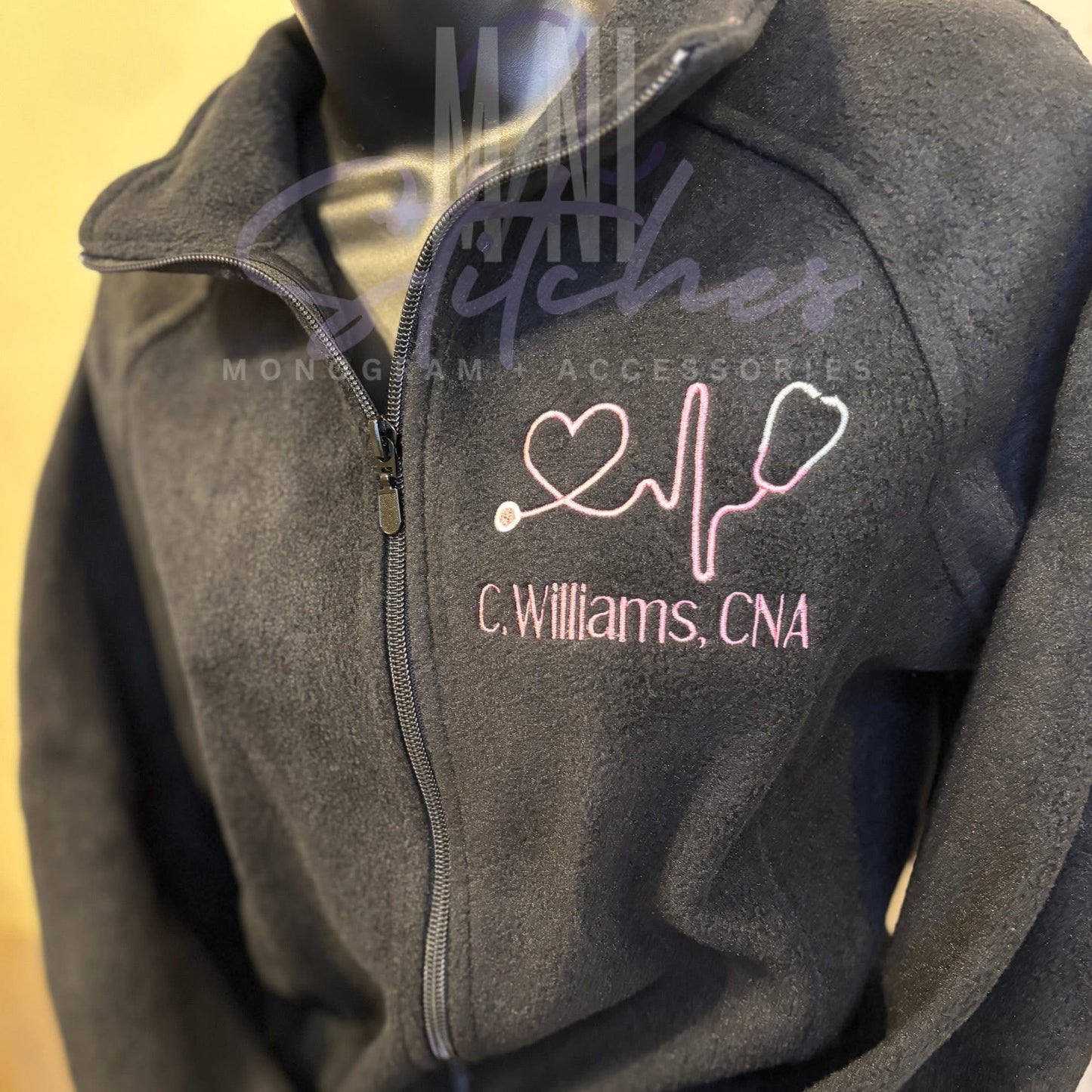 Personalized Healthcare Embroidered Fleece Jacket