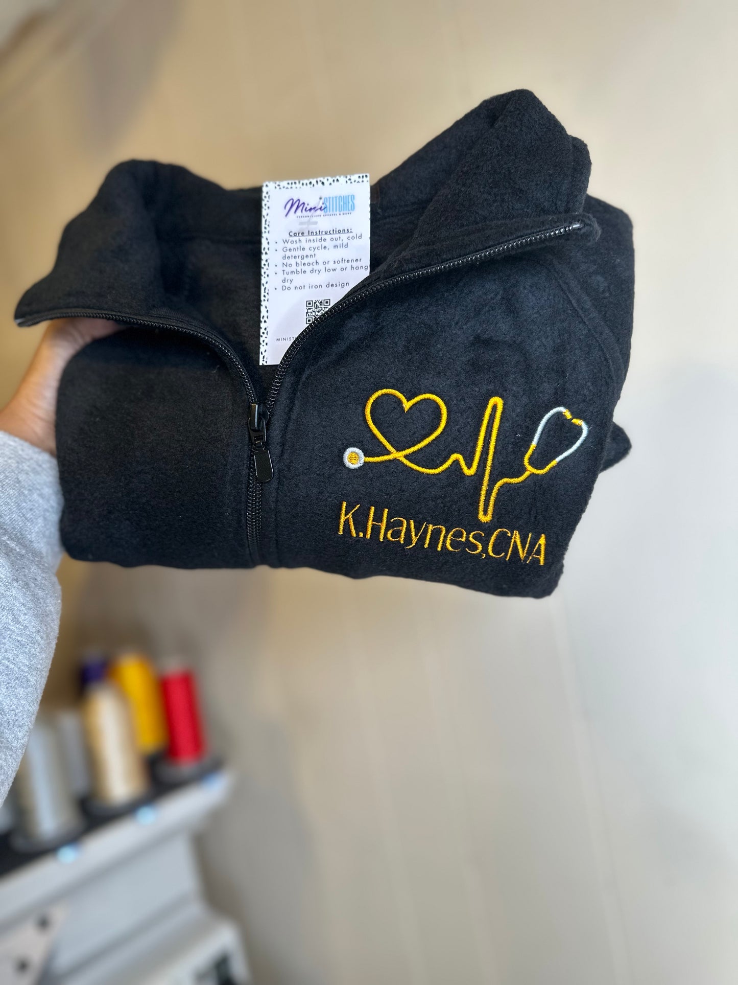 Personalized Healthcare Embroidered Fleece Jacket