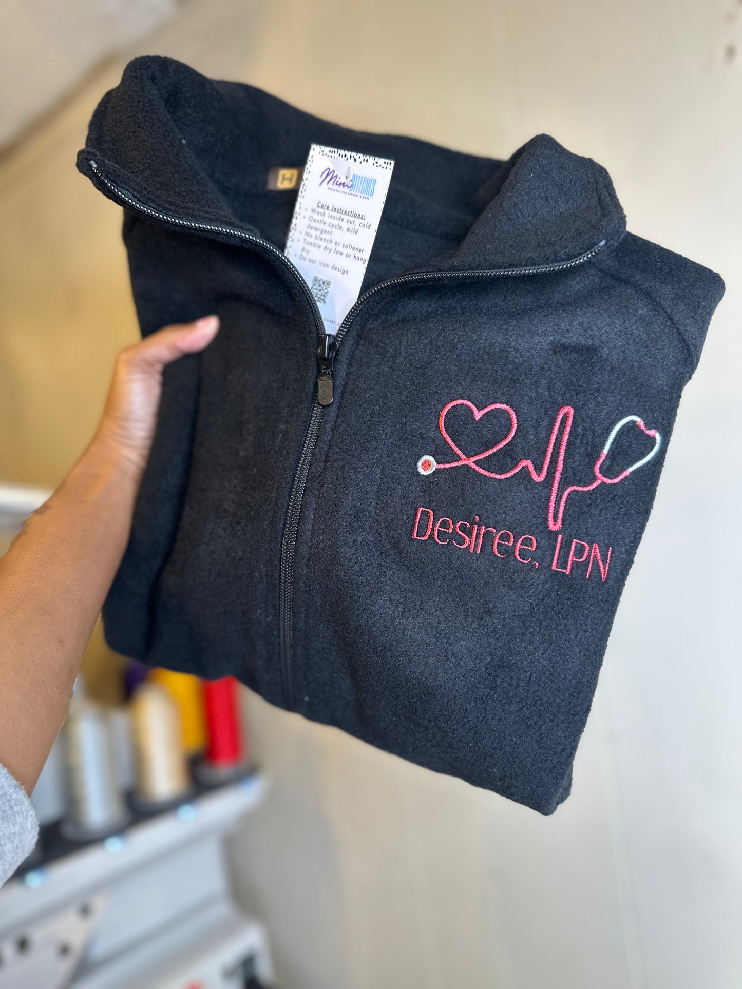 Personalized Healthcare Embroidered Fleece Jacket