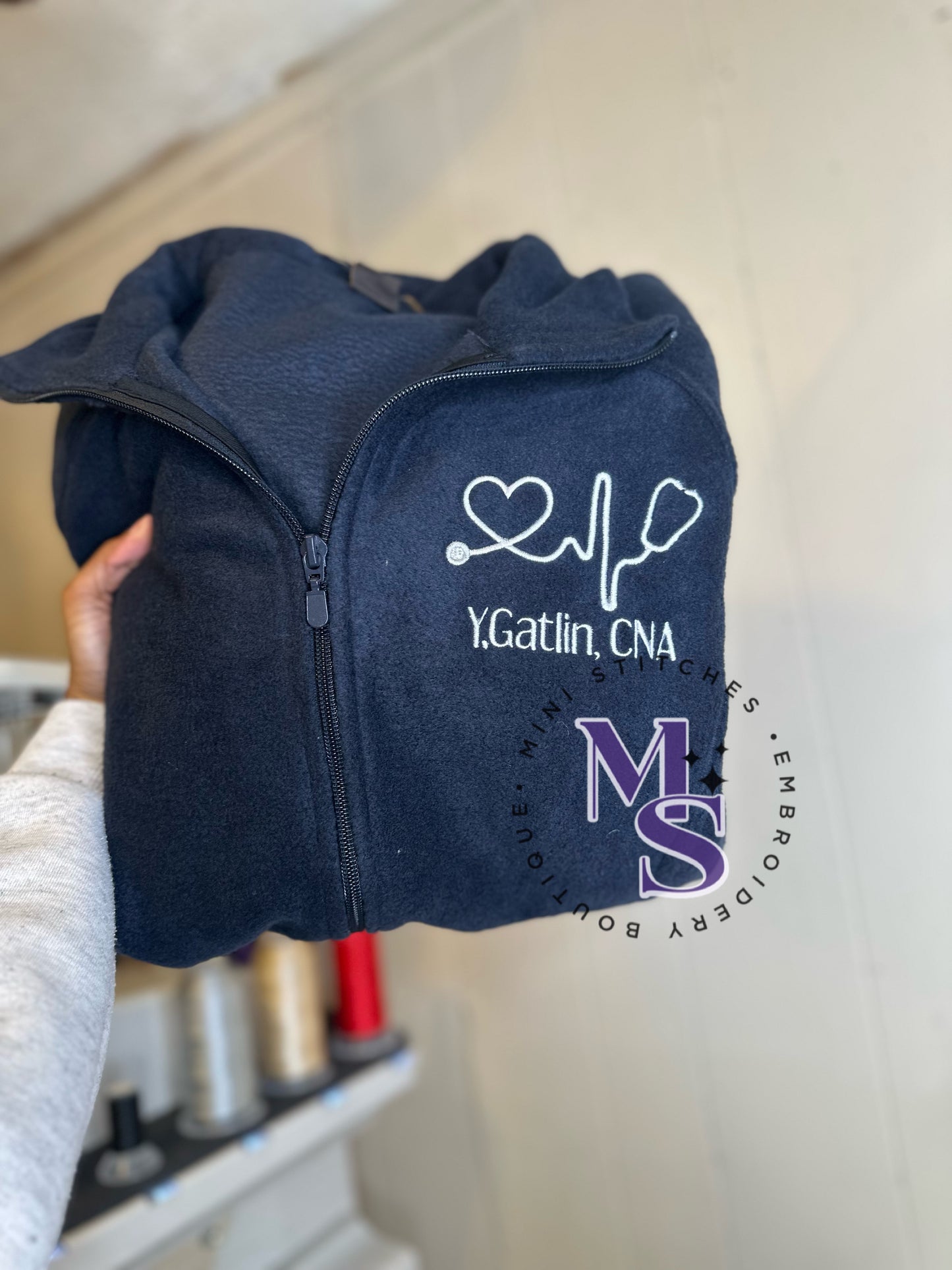 Personalized Healthcare Embroidered Fleece Jacket