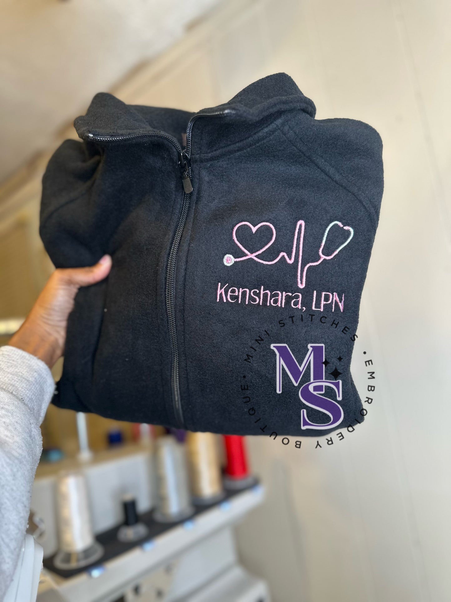 Personalized Healthcare Embroidered Fleece Jacket