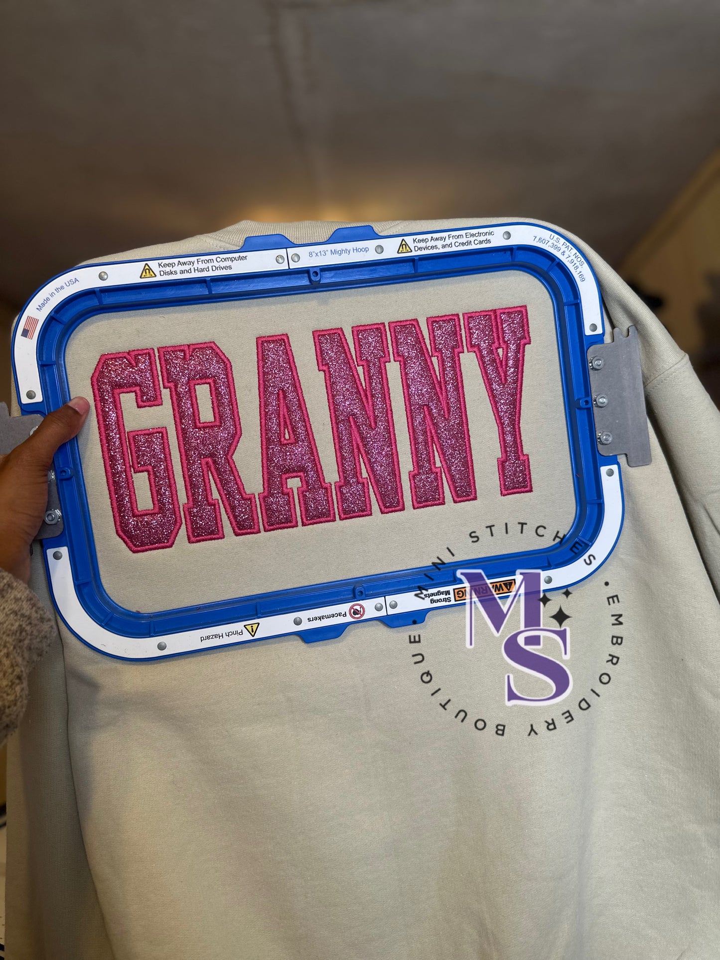 Glitter Title Sweatshirt (Custom Title)