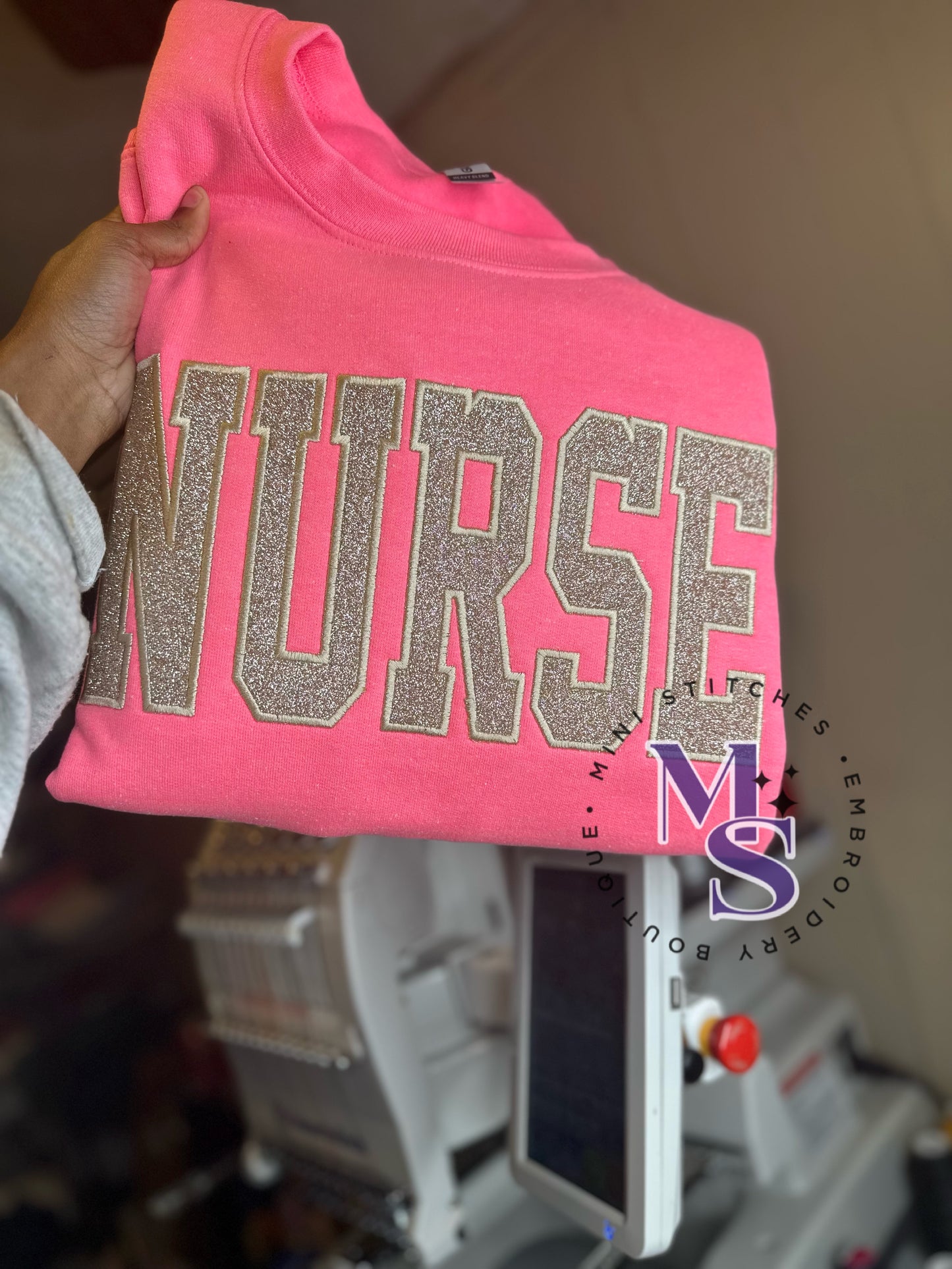 Glitter Nurse Sweatshirt