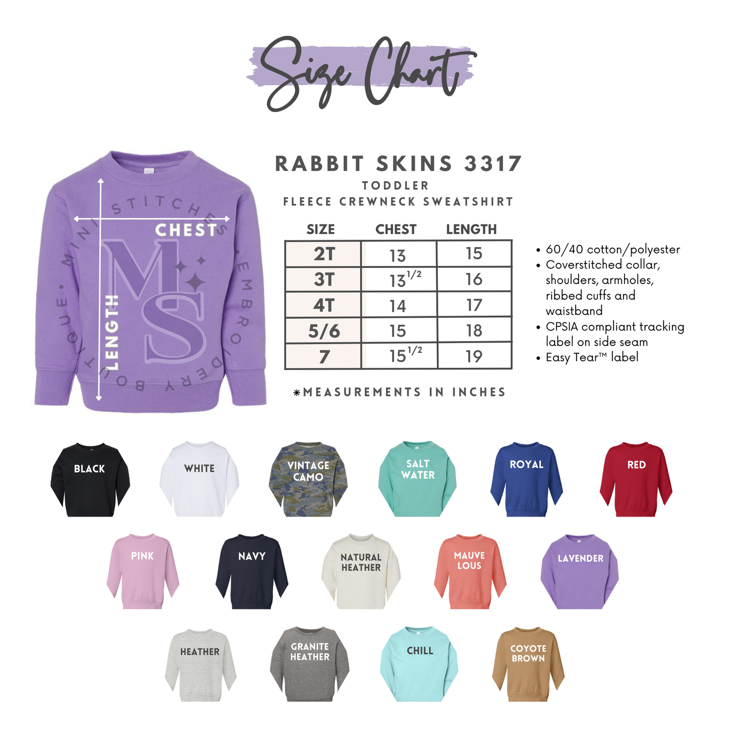 Mini Toddler Script Sweatshirts